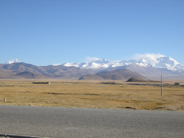 Panorama in Tingri