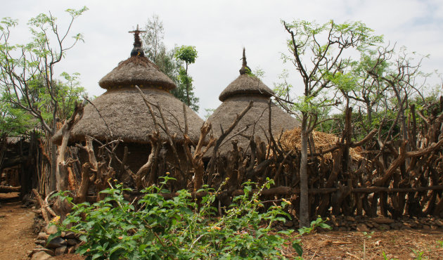 Konso dorp.