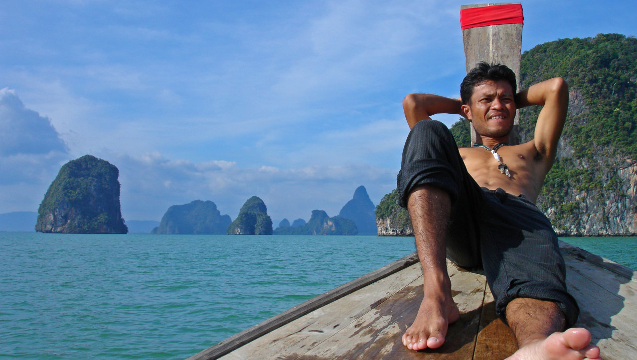 Longtailboat trip in Phang Nha Bay