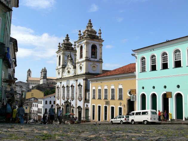 centrum van Salvador de Bahia, met het beroemde kerkje. 