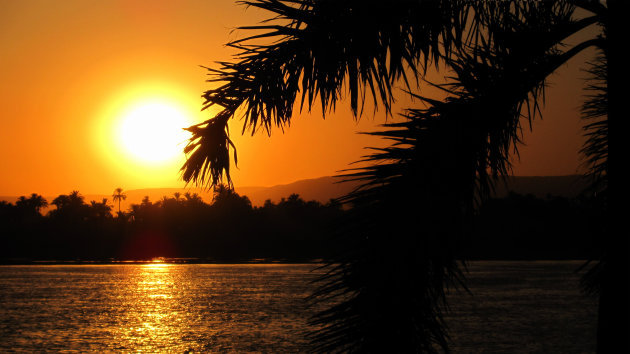 Zonsondergang aan de Nijl