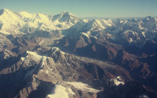 Mount Everest gletsjer.