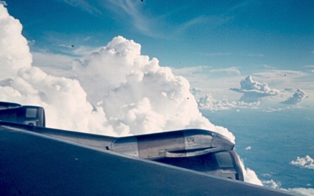 Cathay Pacific in de wolken