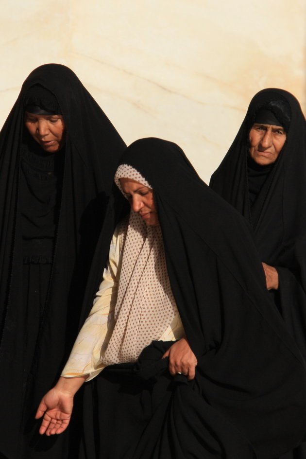 Vrouwen in Umayyad Moskee, Damascus
