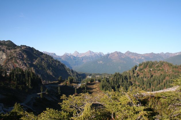 Vergezicht Cascade Mountains/ Mount Baker