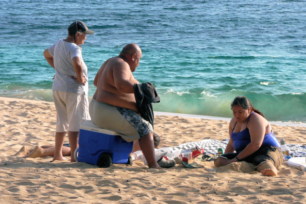 Een dagje aan het water; Hawaiiaanse familie 
