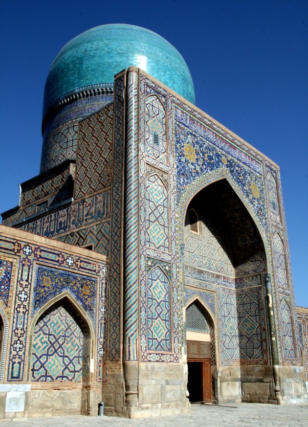 een en al turkois in Samarkand