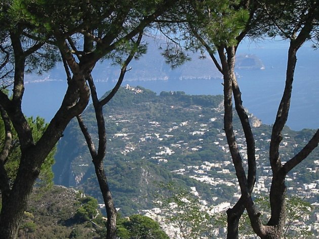 Uitzicht over Capri Stad.