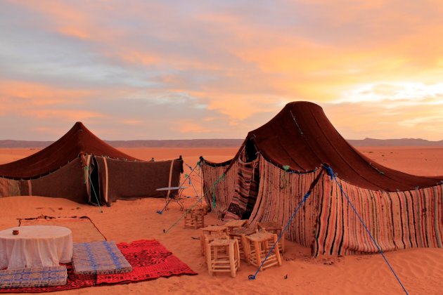 Nomaden tenten, Sahara