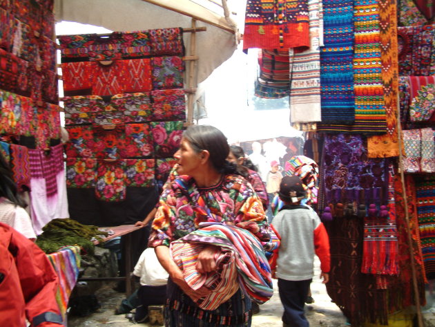 De lokale markt van Chichicastenango