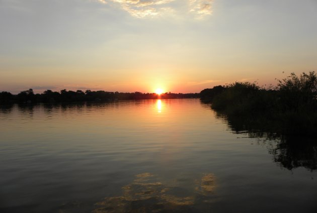 Zambezi river sunset