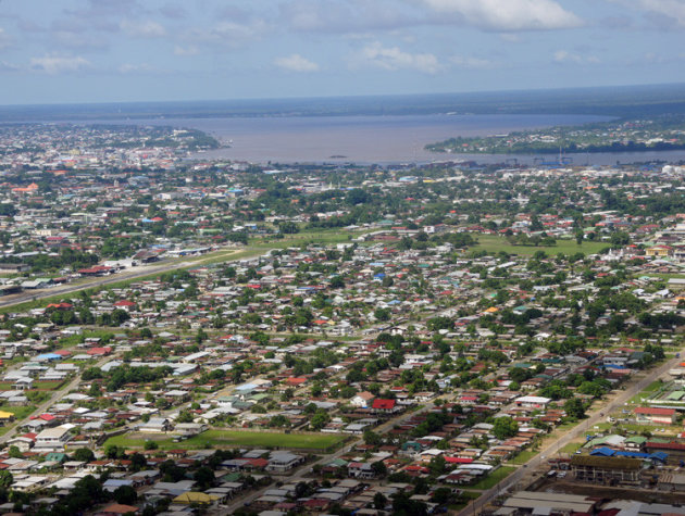 Luchtfoto Paramaribo