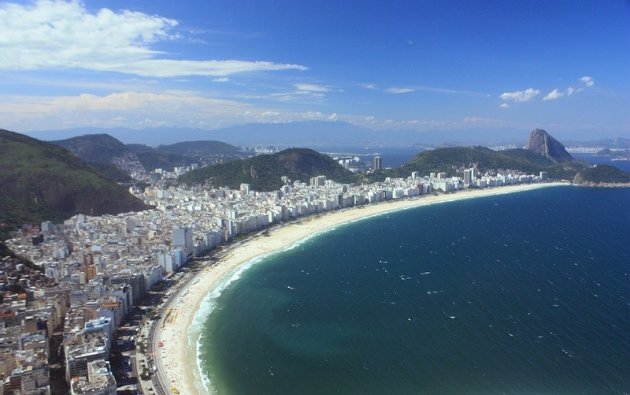 Copacabana vanuit de lucht