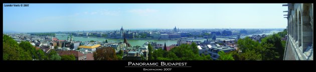 Stadspanorama Budapest vanaf het Vissersbastiljon
