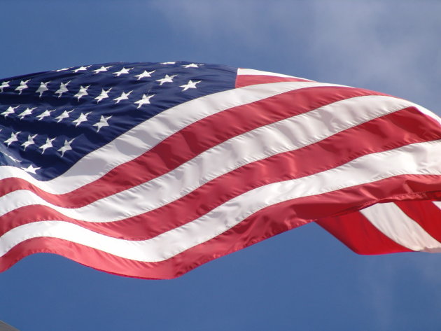 Amerikaanse vlag op de National Mall in D.C.
