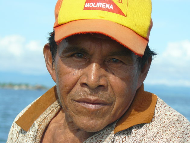 Portret van Kuna visser