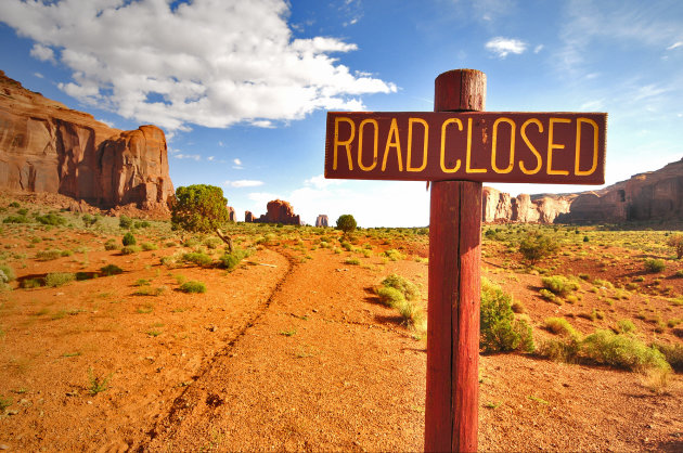 Monument Valley road closed