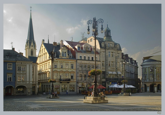 het grote plein van Liberec