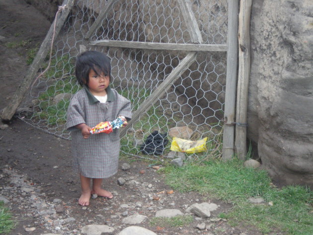 Meisje uit de gemeenschap La Chimba