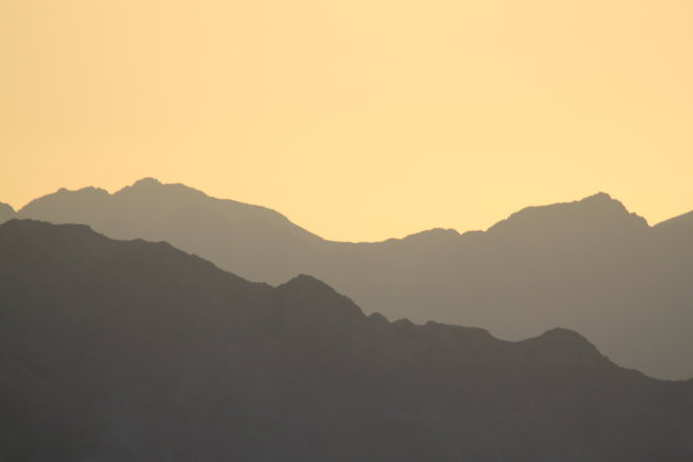 zonsondergang in Dahab