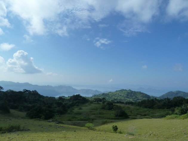 Uitzicht vanaf Komodo eiland