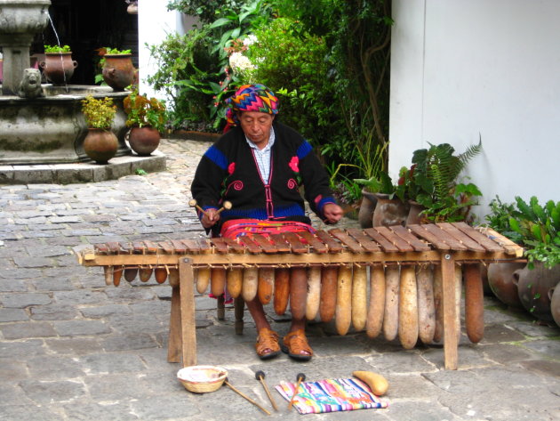 Maya op de Marimba
