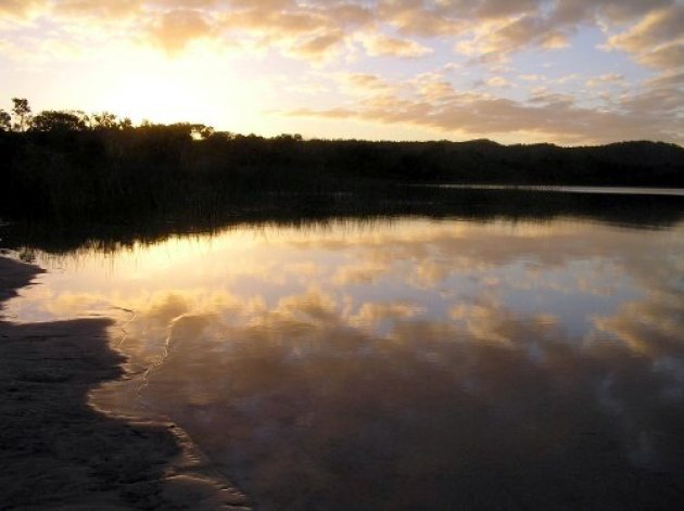 Moreton Island zonsondergang
