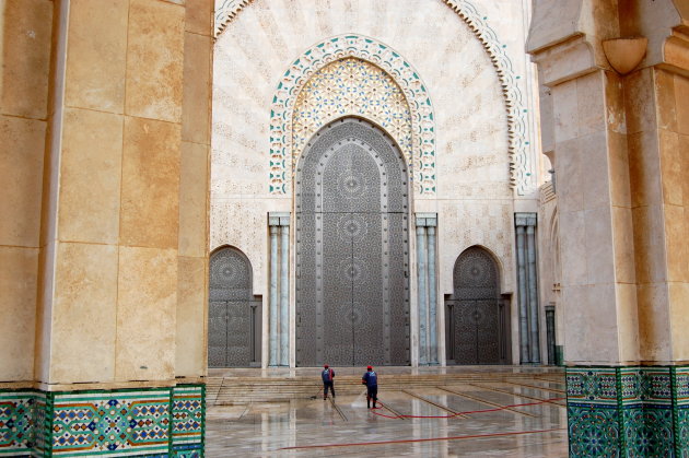 Deel van de Hassan II  Moskee.