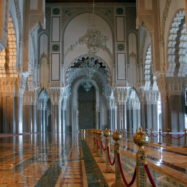 Plaats genoeg in de moskee Hassan II