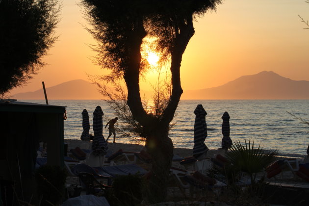 zonsondergang Marmari Beach Kos Griekenland