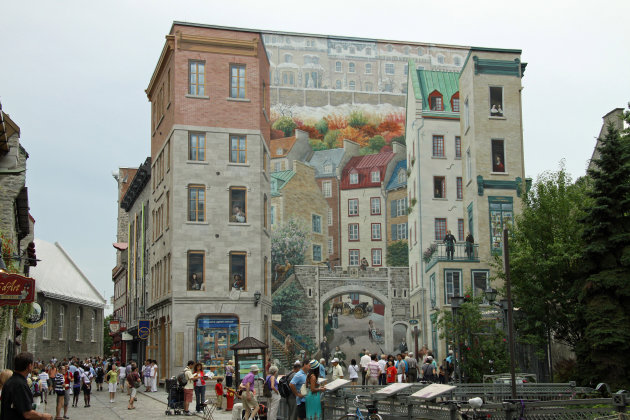Muurschildering Quebec