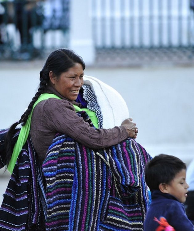 Inheemse vrouw in San Cristobal