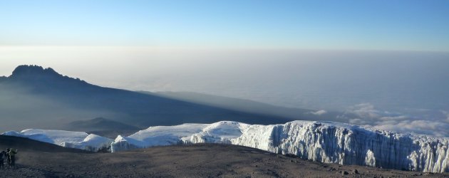 Gletsjer op Kilimanjaro