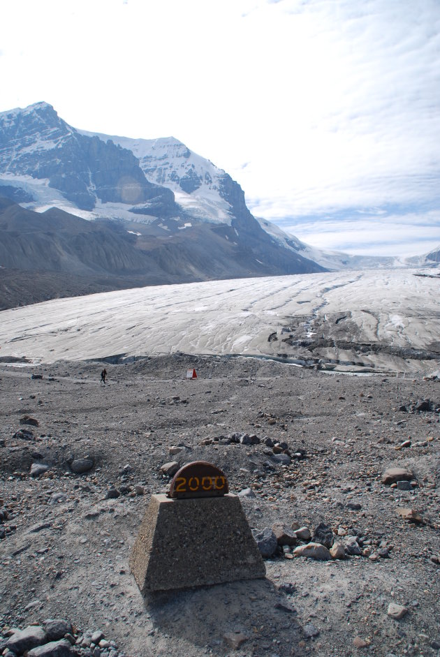 Gletsjer wordt kleiner. Klimaat of niet?