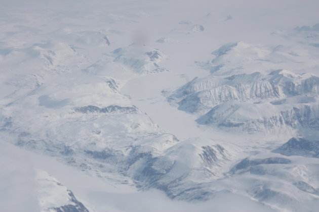 de besneeuwde bergen van Groenland