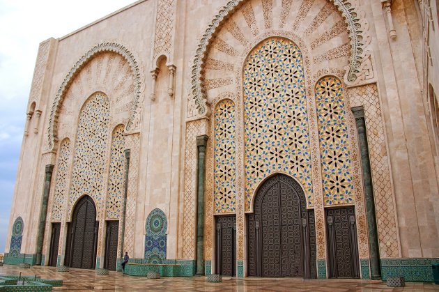 Decorated doors of the Hassan 2 Mosque