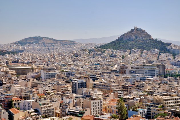 Uitzicht op Athene