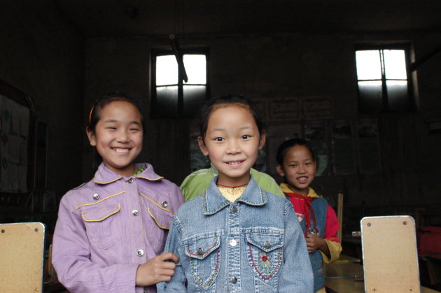 Schoolkinderen in Pingyao.