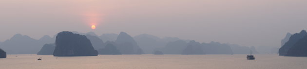 panorma view van Halong Bay, Vietnam