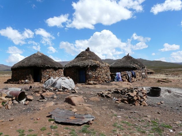 Dorpje op de grens van Lesoto
