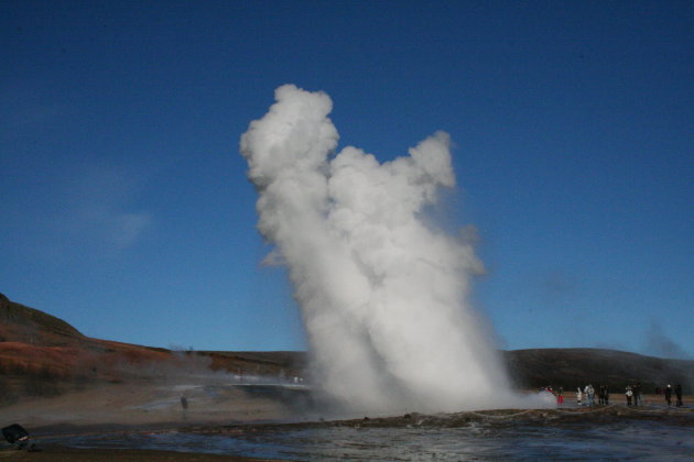 Strokkur, één van de geysers in IJsland