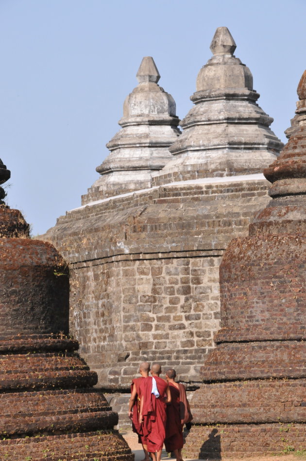 oude pagodes en monnikken
