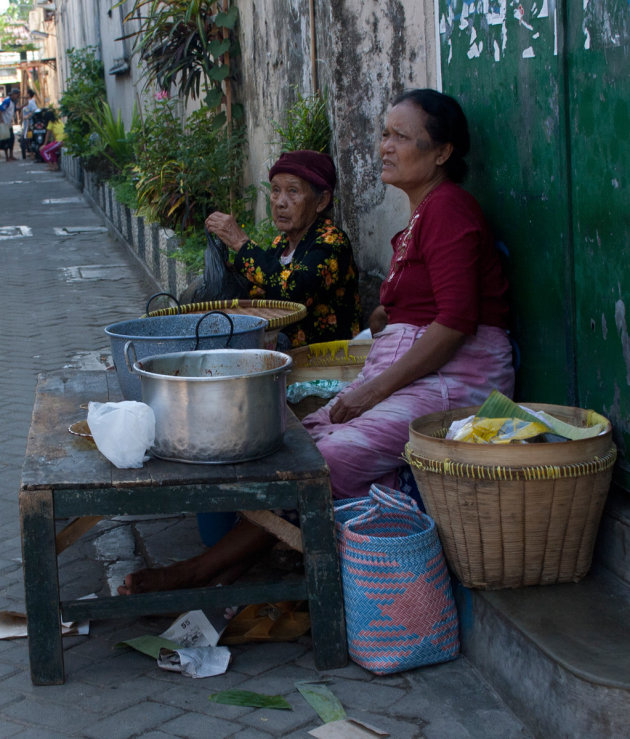 Koken op straat in Yogyakarta