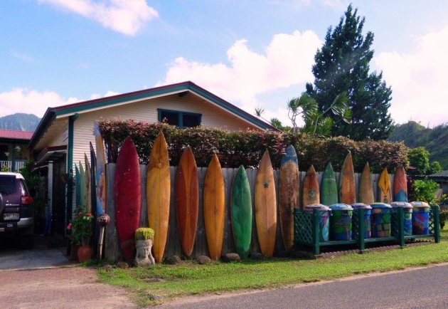 Surfing Board Home, Hawaii