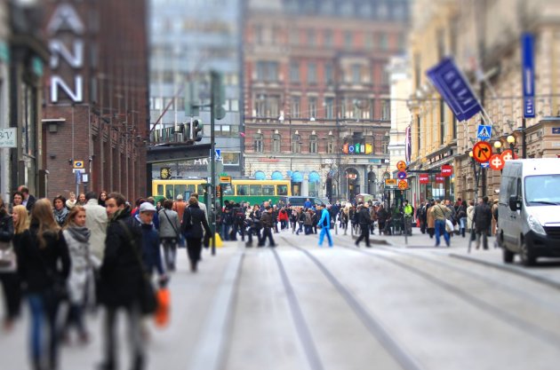 Little People walking Helsinki