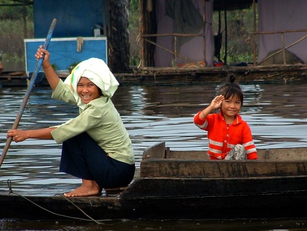 Blijheid op de Mekong