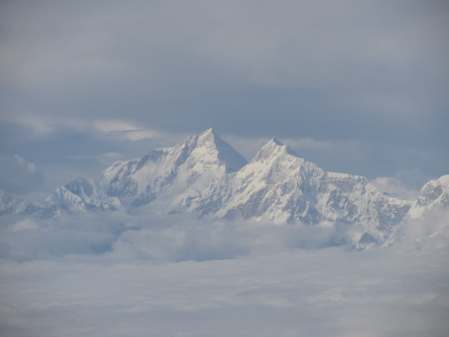 zicht op de Himalaya