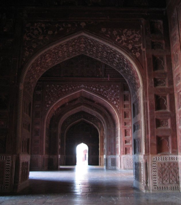 Doorkijkje bij de Taj Mahal