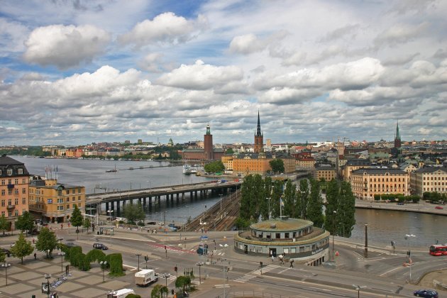 Stockholm vanaf Katarinahissen.