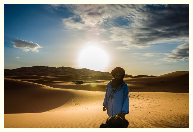 Berber land tijdens zonsopkomst